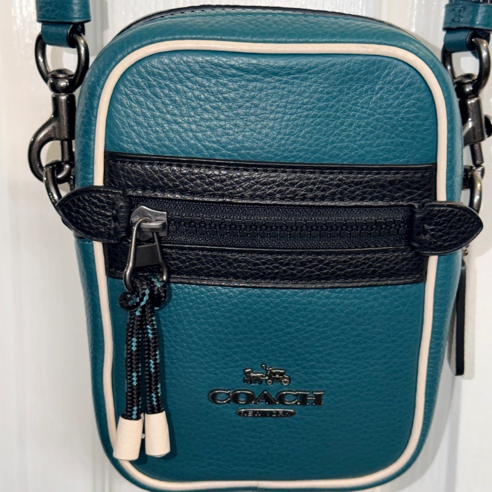Coach Vale Phoebe Crossbody In Colorblock Green F83267